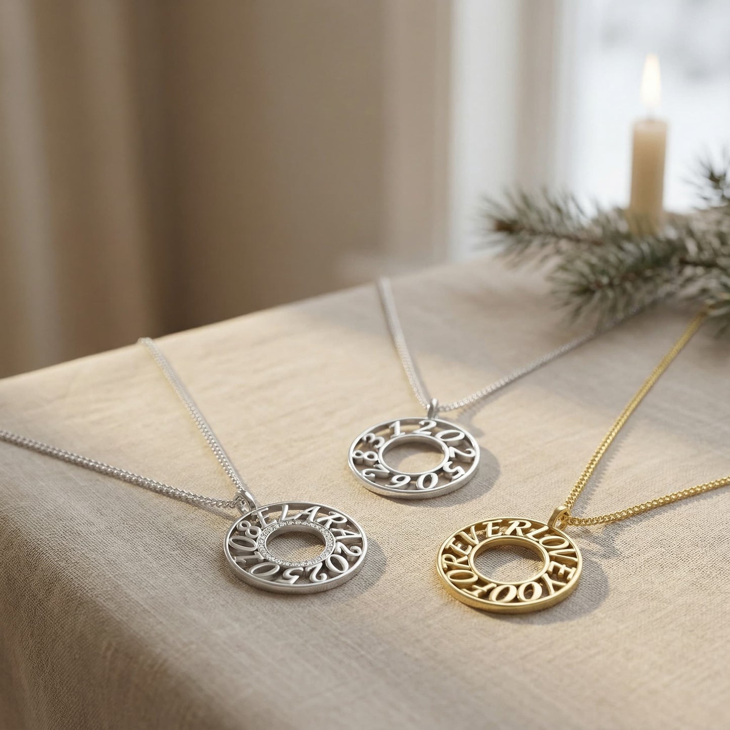 MemoCircle Necklace SN025G