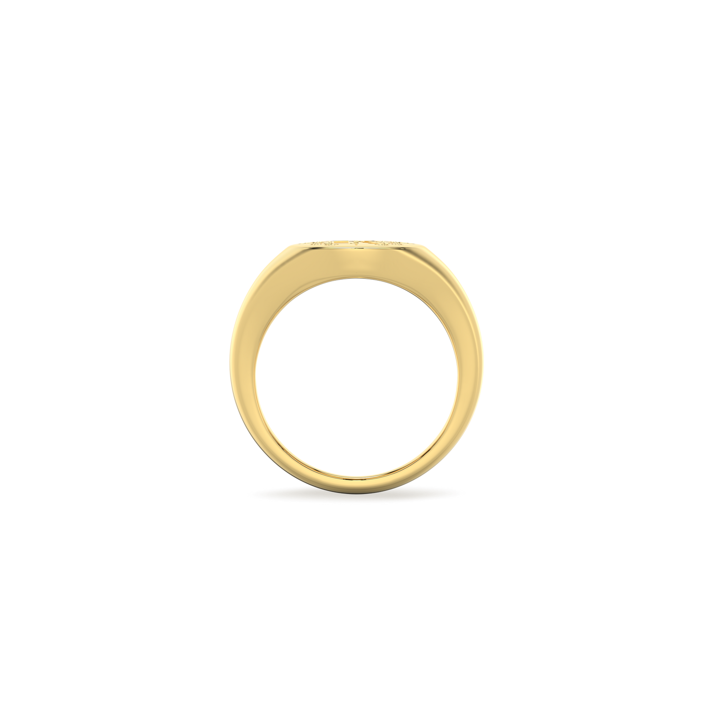 Round Monogram Ring SR003G