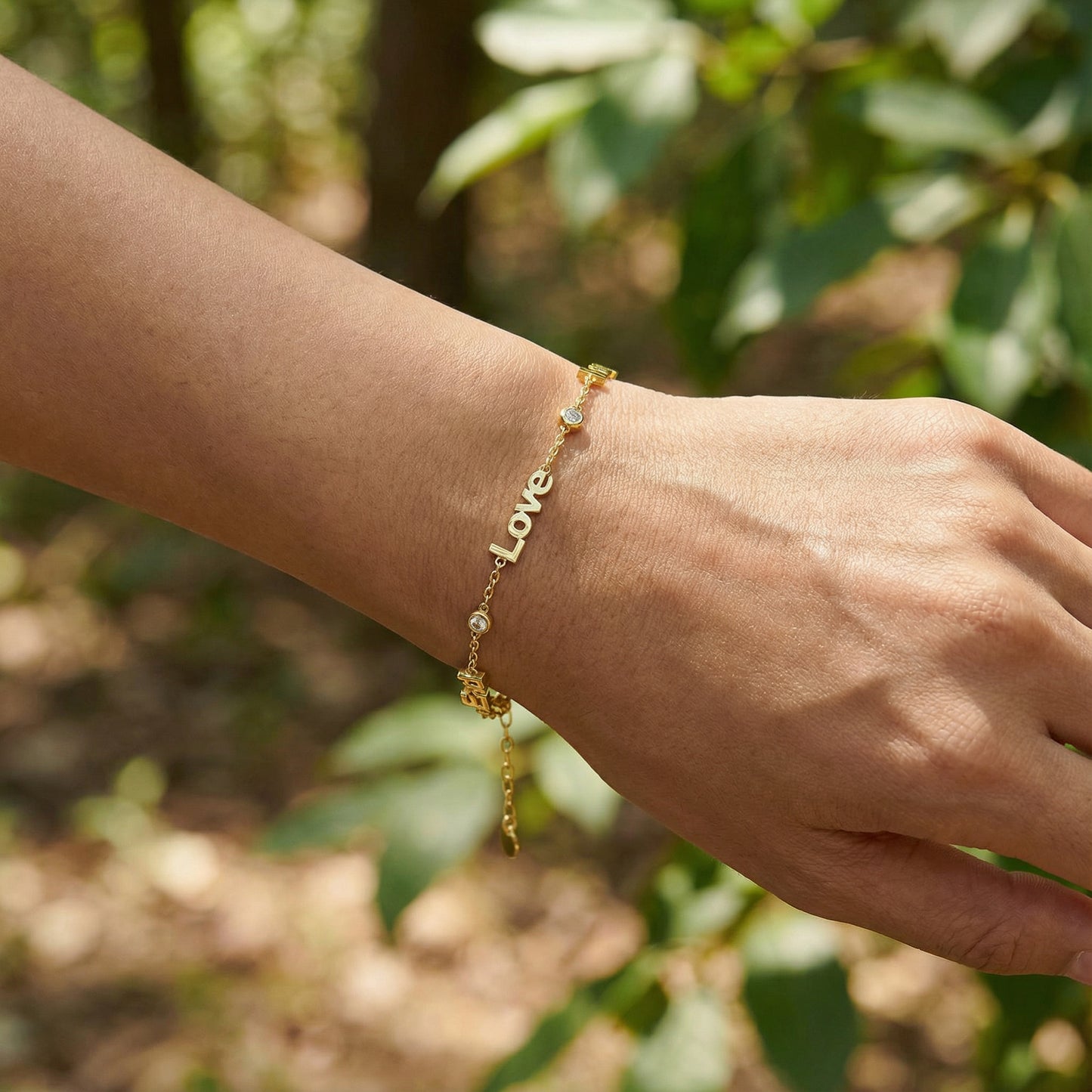 Linked by Love – Name Bracelet with Emotional Spark SB002BR