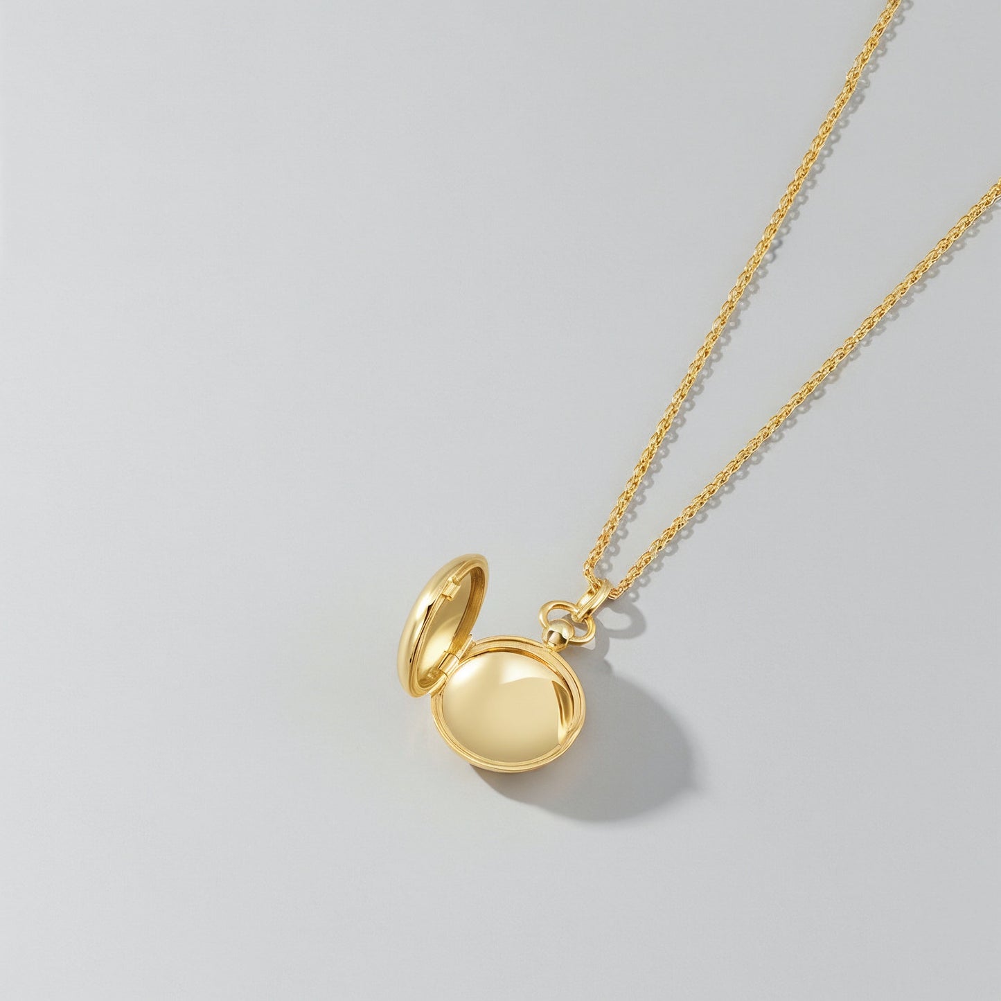 18K Gold Plated Luna Halo Whisper Locket SN006BR