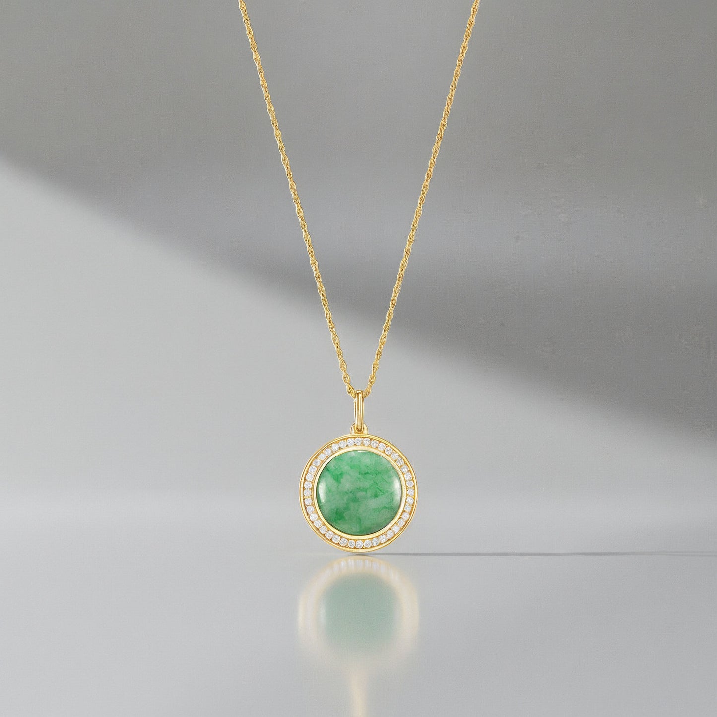 18K Gold Plated Legacy Jade Locket SN004BR