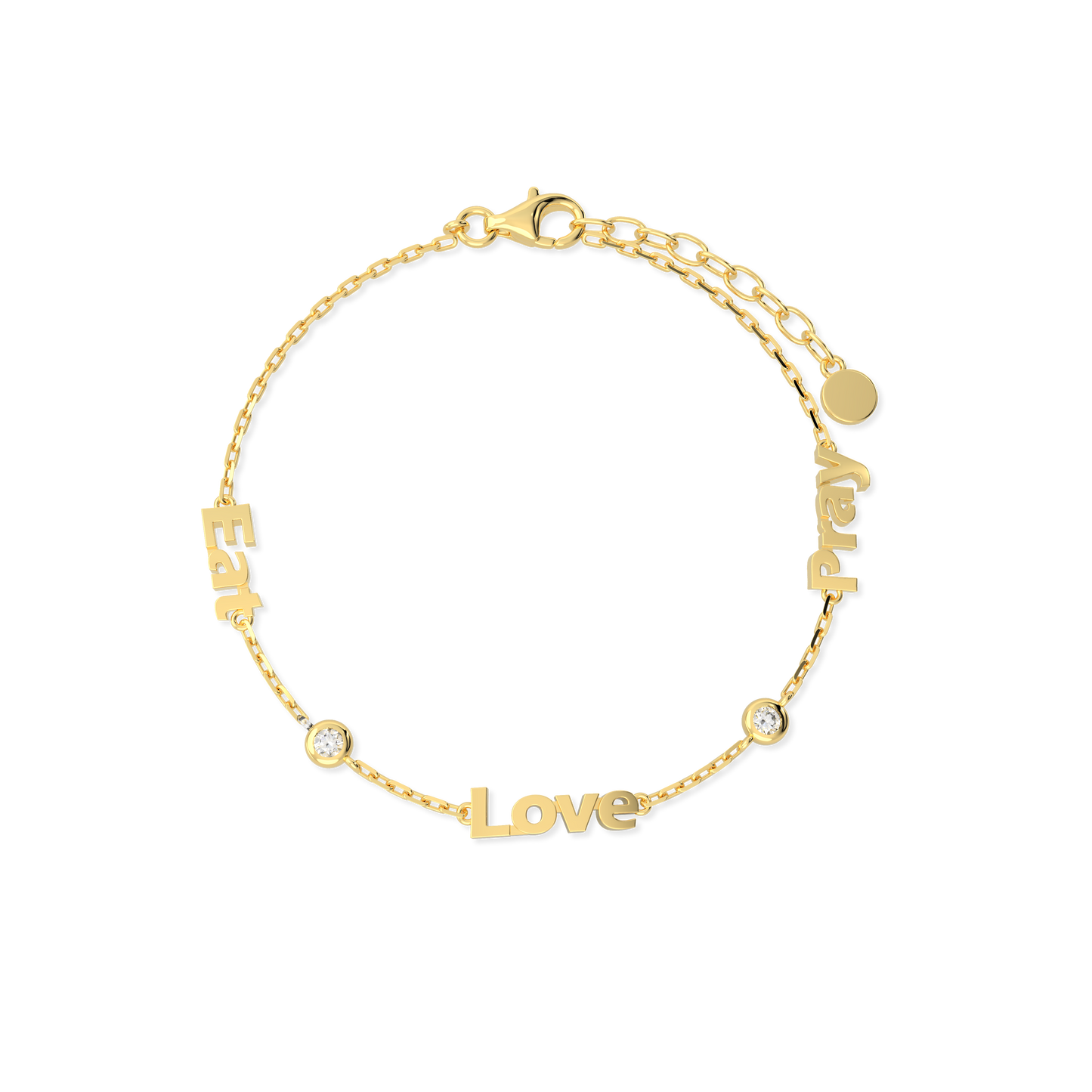 Linked by Love – Name Bracelet with Emotional Spark SB002BR