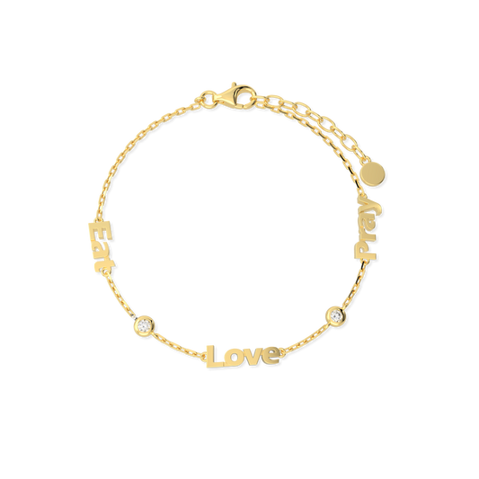 Linked by Love – Name Bracelet with Emotional Spark SB002BR