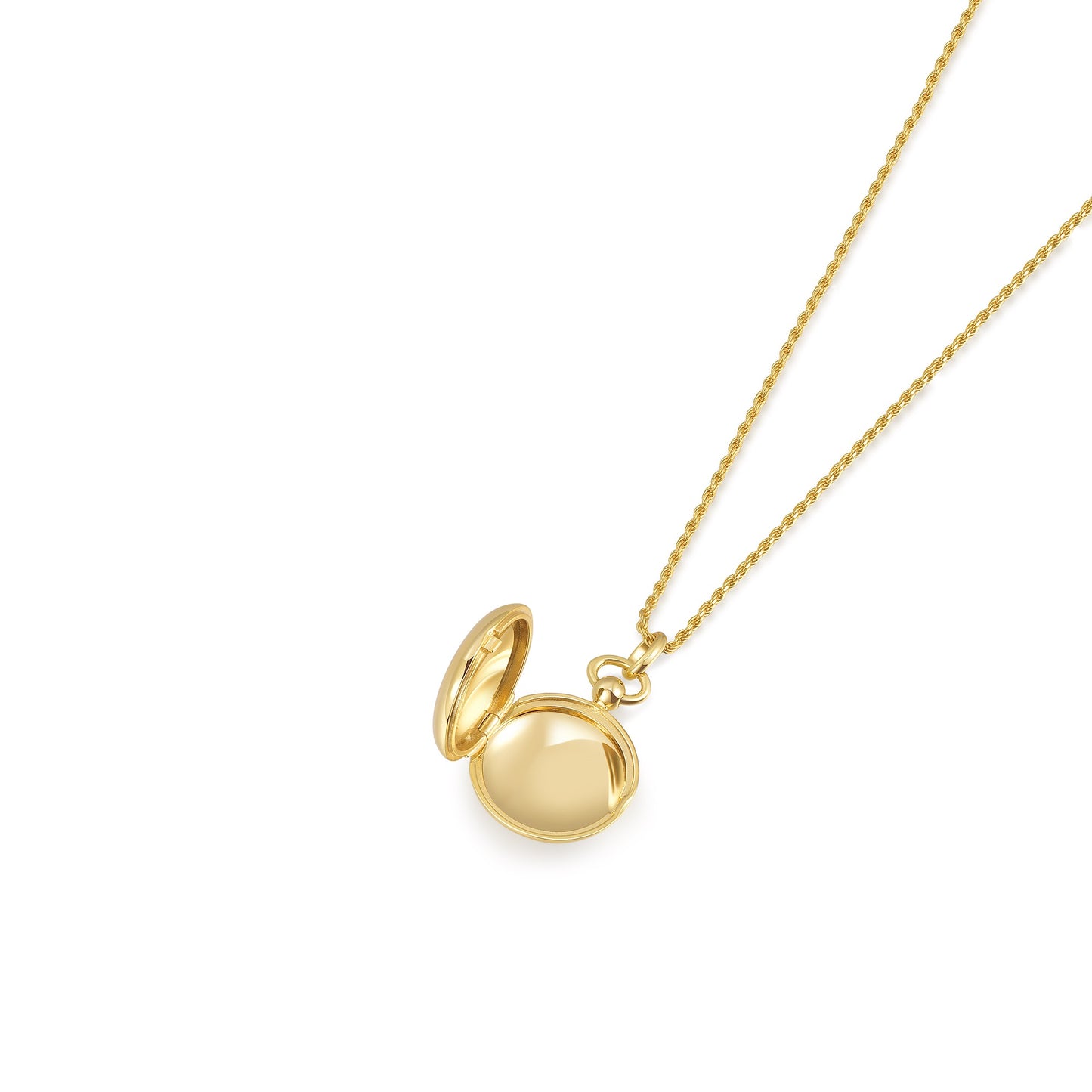 18K Gold Plated Luna Halo Whisper Locket SN006BR