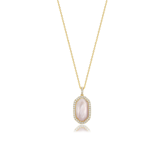 18K Gold Plated Pearl Glow Secret Locket SN012