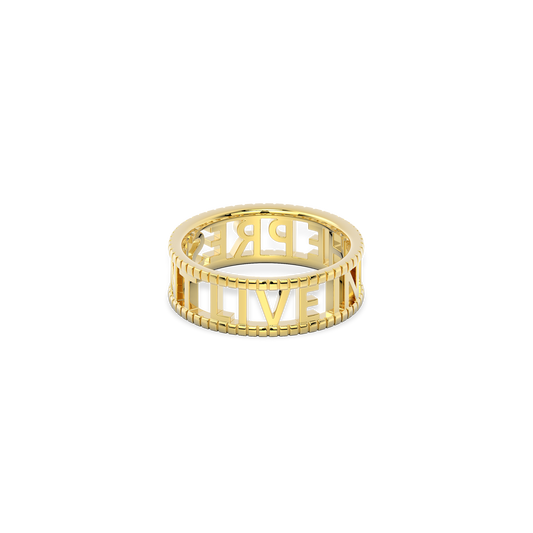 Milgrain Customique Signature Ring SR001B